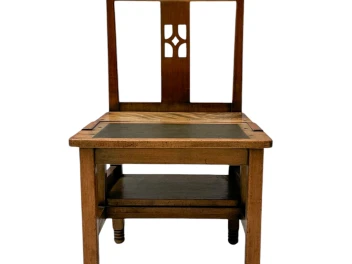 Jac. van den Bosch 't Binnenhuis Art Deco Library Chair or Library Steps, 1916